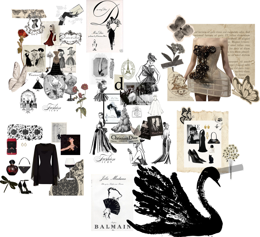 Moodboard Principal — composição de imagens e texturas